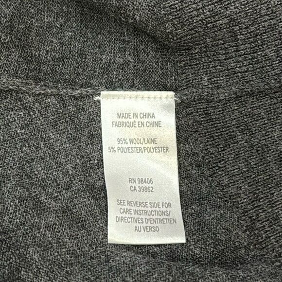 Theory Womens Gray Wool open front Cardigan Sweater size SP - Picture 6 of 9